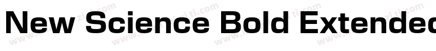 New Science Bold Extended字体转换